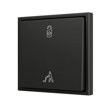 ZS70 - Bouton poussoir Soft simple pour 2 entrées binaires 70x70 mm