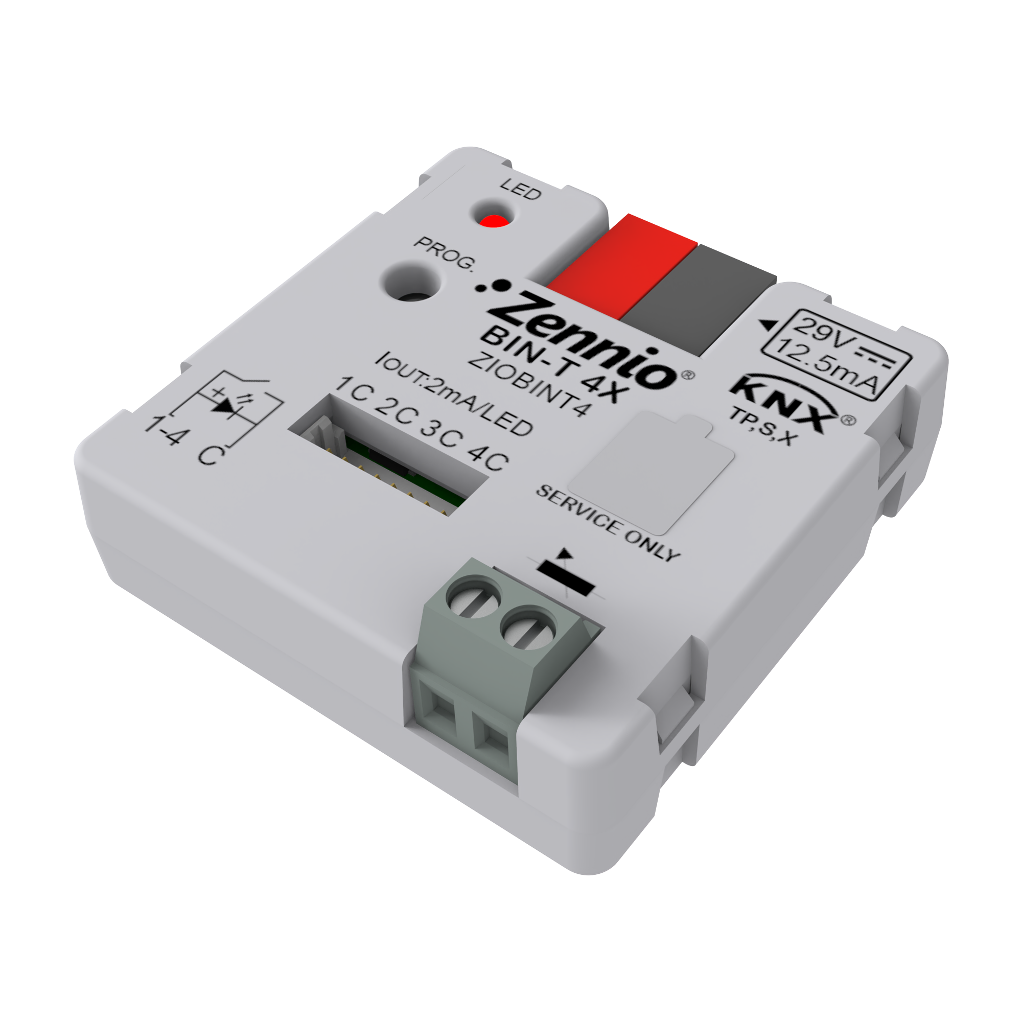 BIN-T 4X — Entrées KNX de Zennio