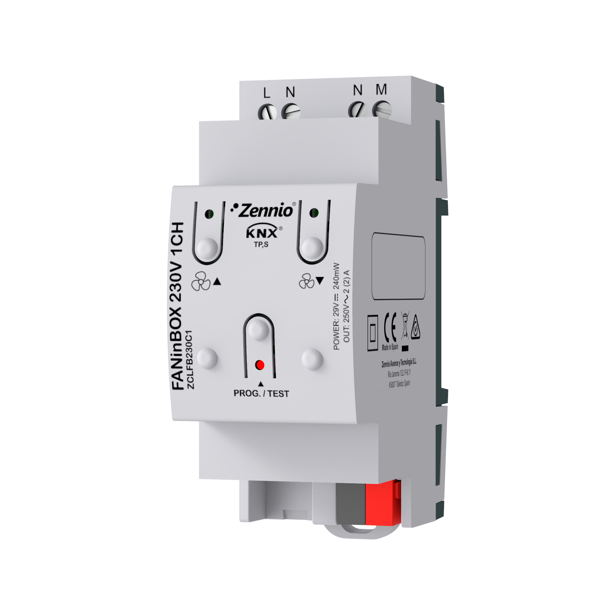 FANinBOX 230V 1CH — Ventilateurs de plafond KNX de Zennio