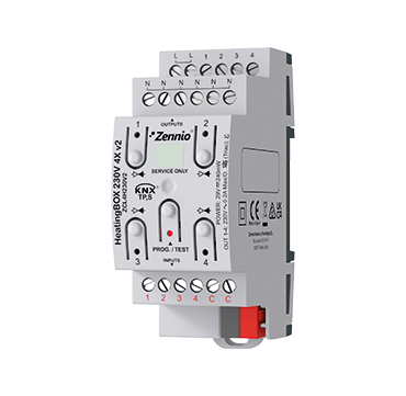 HeatingBOX 230V 4X v2 — Chauffage KNX de Zennio