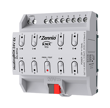 HeatingBOX 24V 8X — Chauffage KNX de Zennio