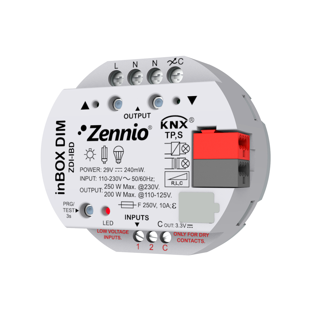 inBOX DIM — Éclairage en variation KNX de Zennio