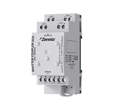 Shutter Coupler 2CH — Stores et volets KNX de Zennio