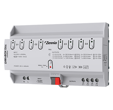 DIMinBOX DX4 — Éclairage en variation KNX de Zennio