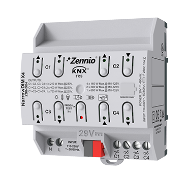 NarrowDIM X4 — Éclairage en variation KNX de Zennio