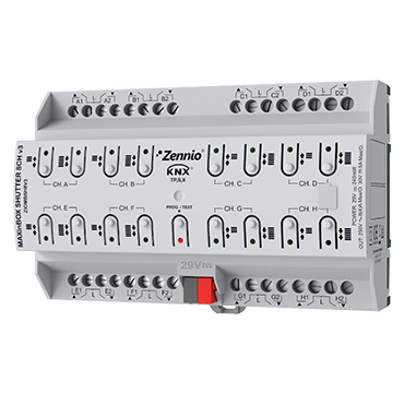 MAXinBOX SHUTTER 8CH v3 — Stores et volets KNX de Zennio