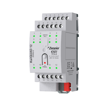 RailQUAD 12 — Entrées KNX de Zennio