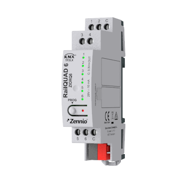 RailQUAD 6 — Entrées KNX de Zennio