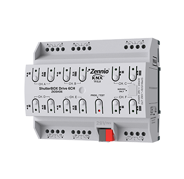 ShutterBOX Drive 6CH — Stores et volets KNX de Zennio