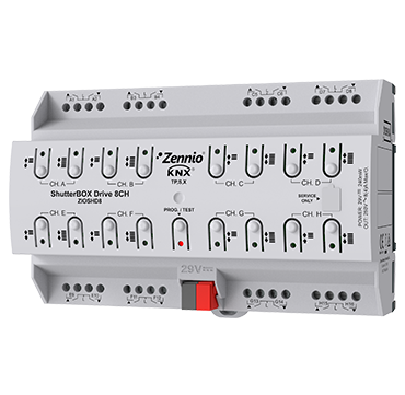 ShutterBOX Drive 8CH — Stores et volets KNX de Zennio