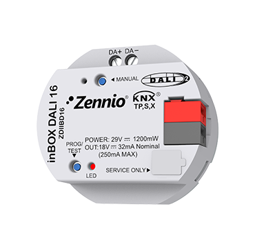inBOX DALI 16 — Éclairage DALI KNX de Zennio